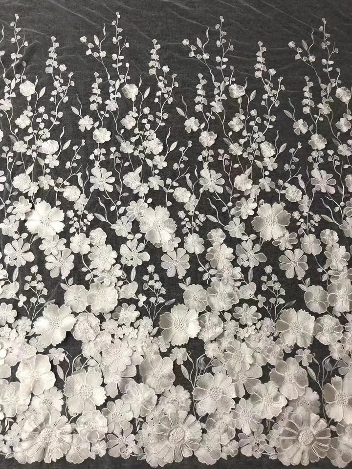 Carnation lace fabric