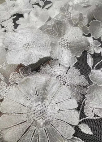Carnation lace fabric