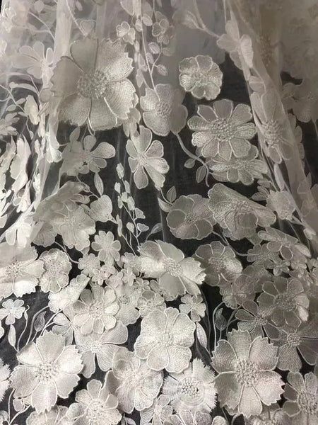 Carnation lace fabric