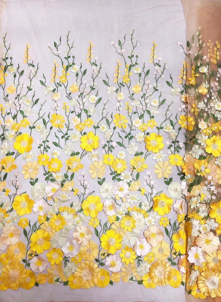 Carnation lace fabric