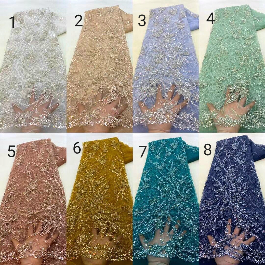 Synbel Beaded Lace Fabric