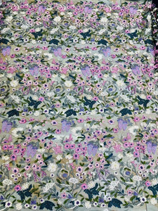 Harvest Beaded Lace fabric