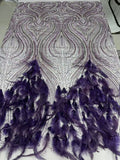Cupra Feathered Lace Fabric