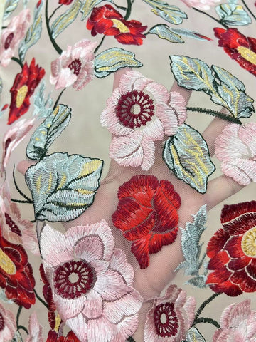 Rosebud Lace  Fabric