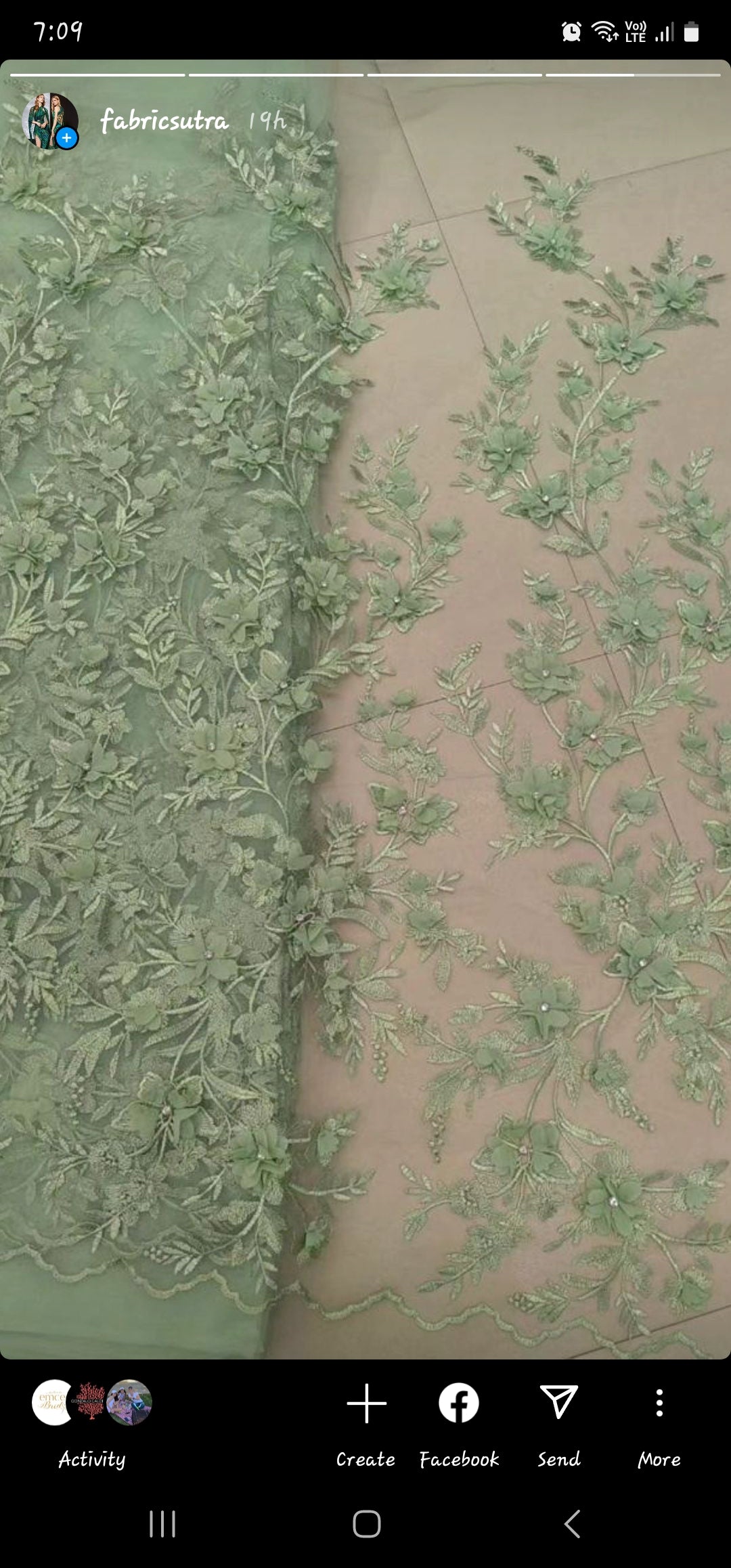 Tulip Lace fabric