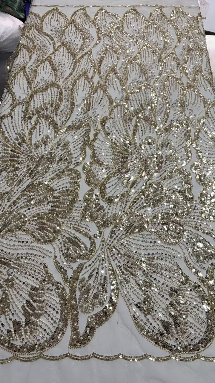 Goldeena Sequin Fabric