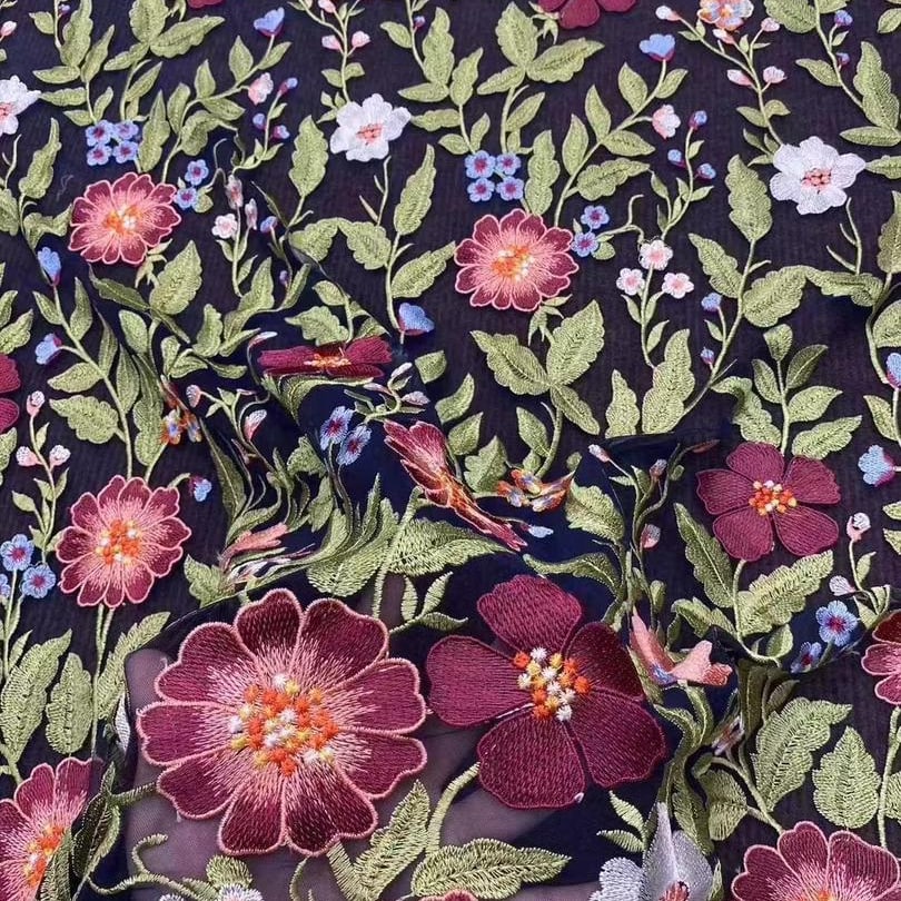 Pebble lace fabric