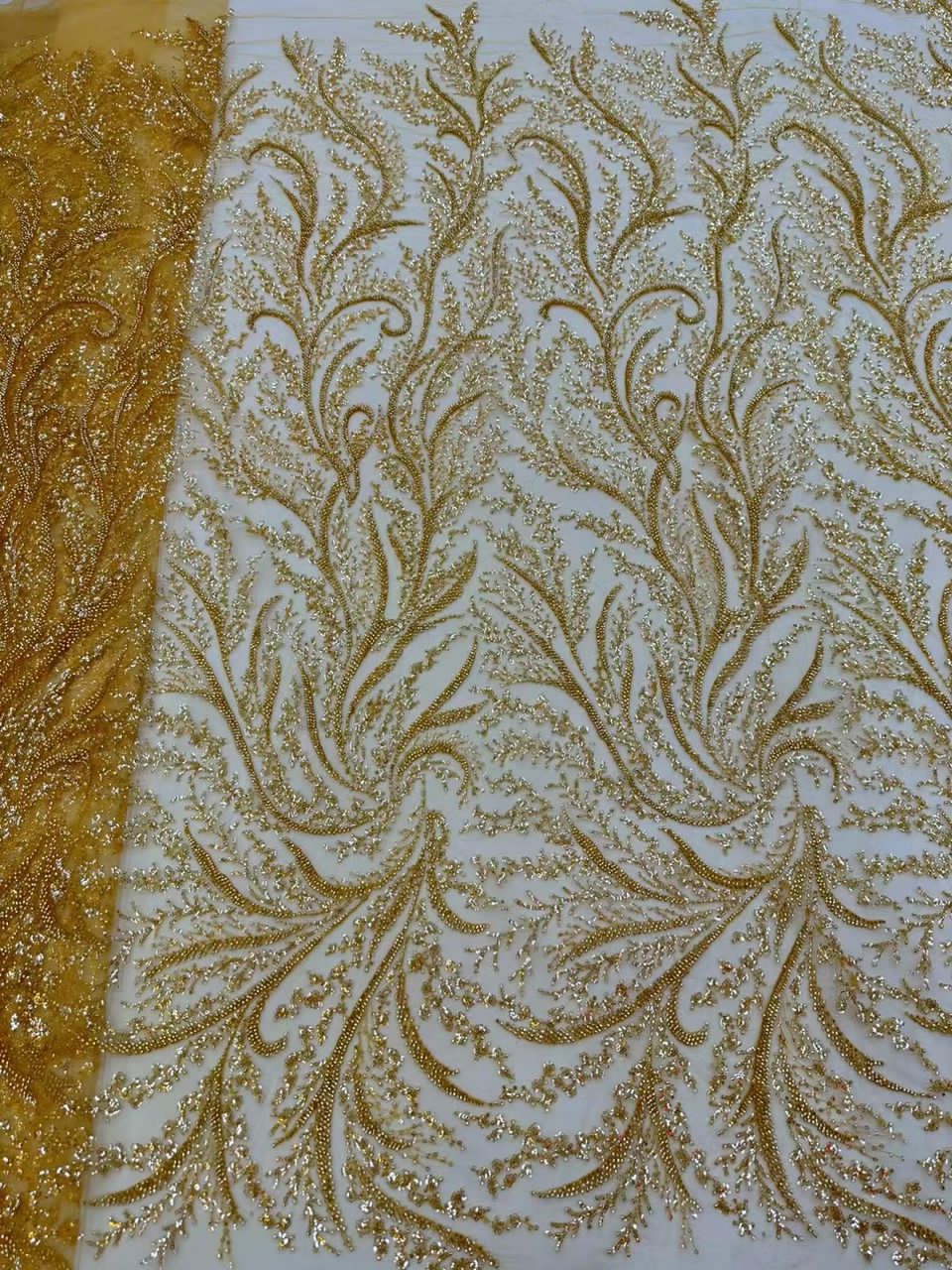 Seraph Beaded Lace Fabric