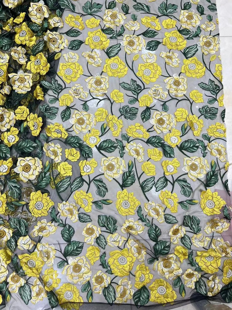 Rosebud Lace  Fabric