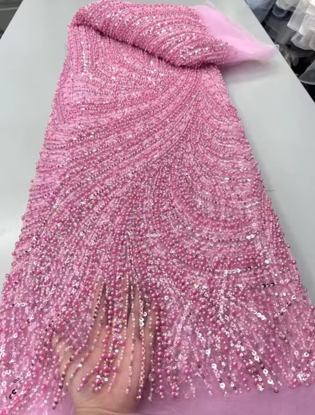 Kairi Beaded Fabric
