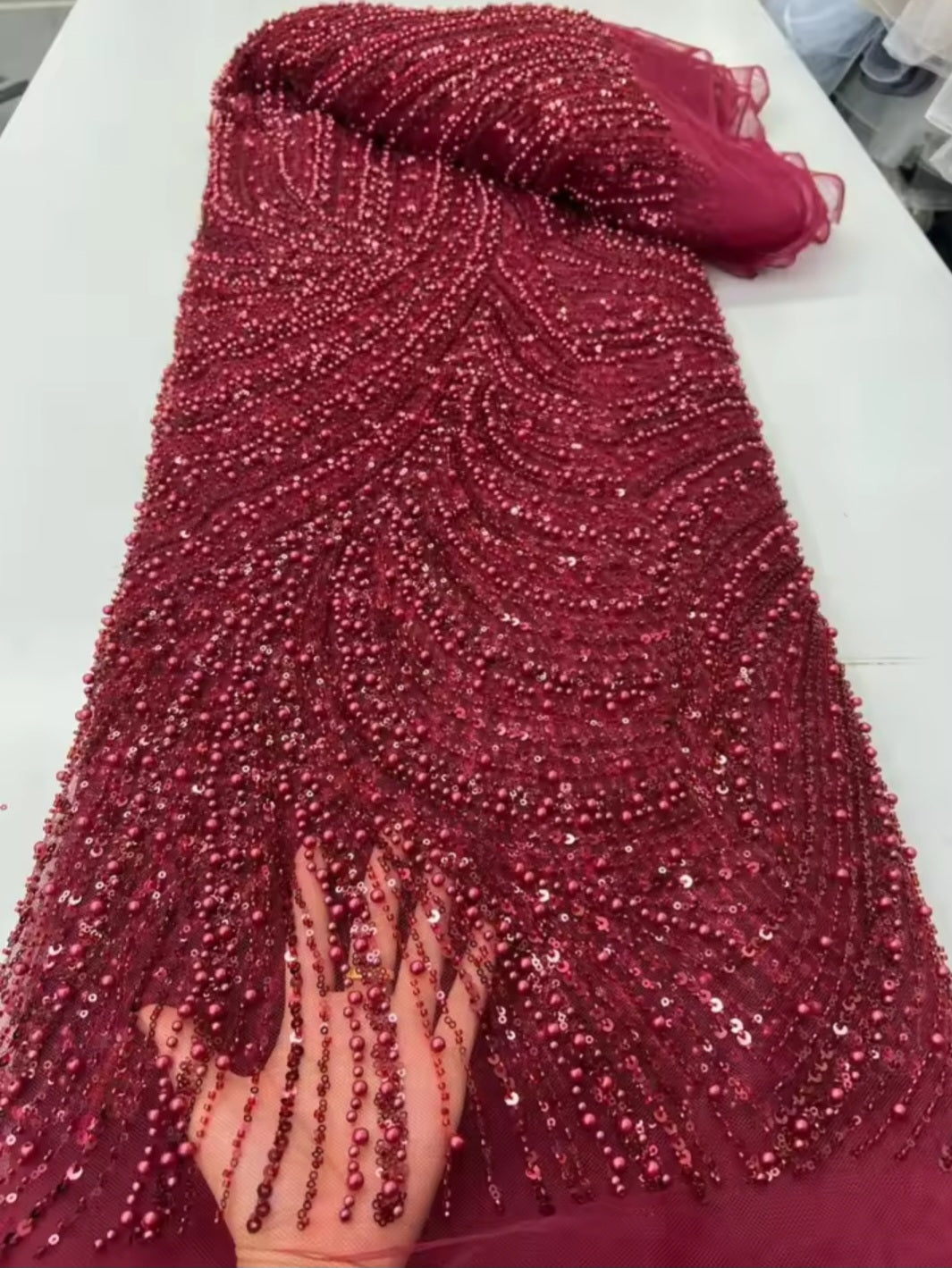 Kairi Beaded Fabric