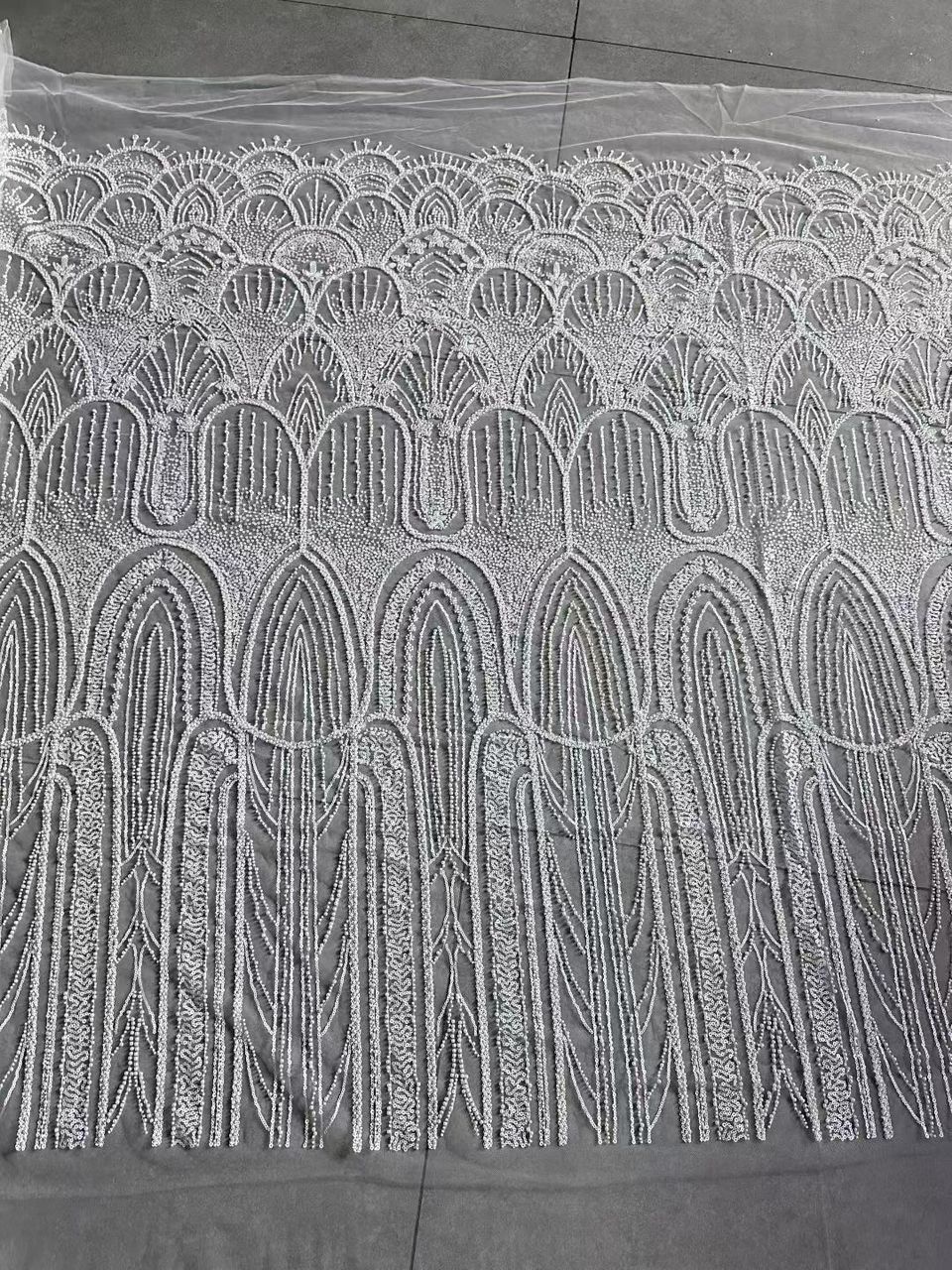 Ether Beaded Lace Fabric