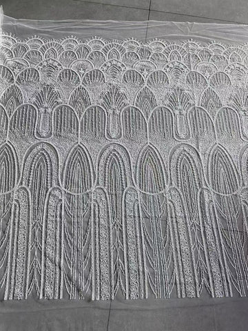 Ether Beaded Lace Fabric