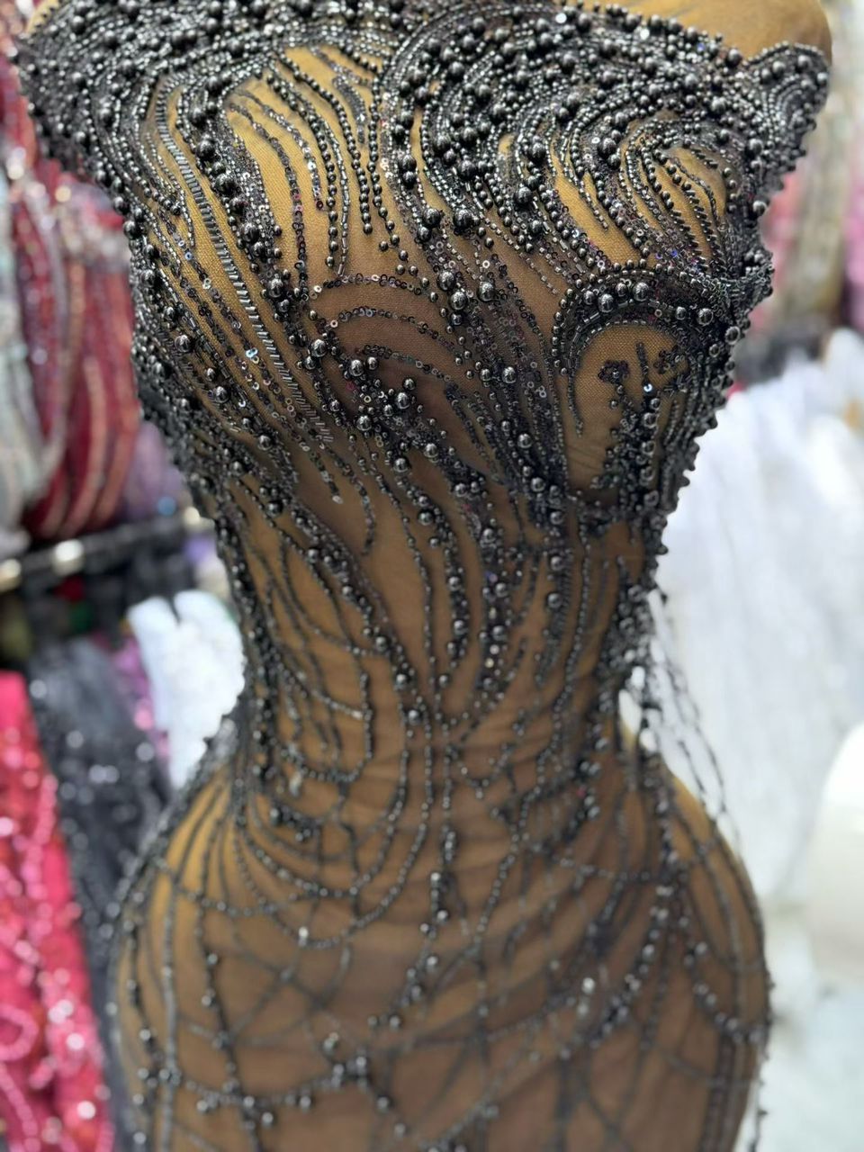 Novana Beaded Fabric