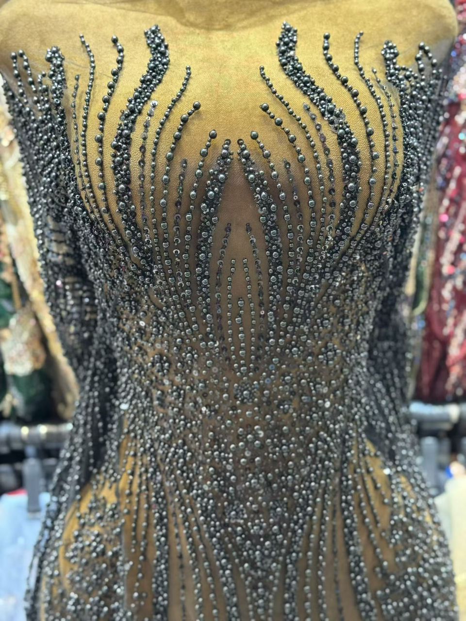 Xenia Beaded Fabric