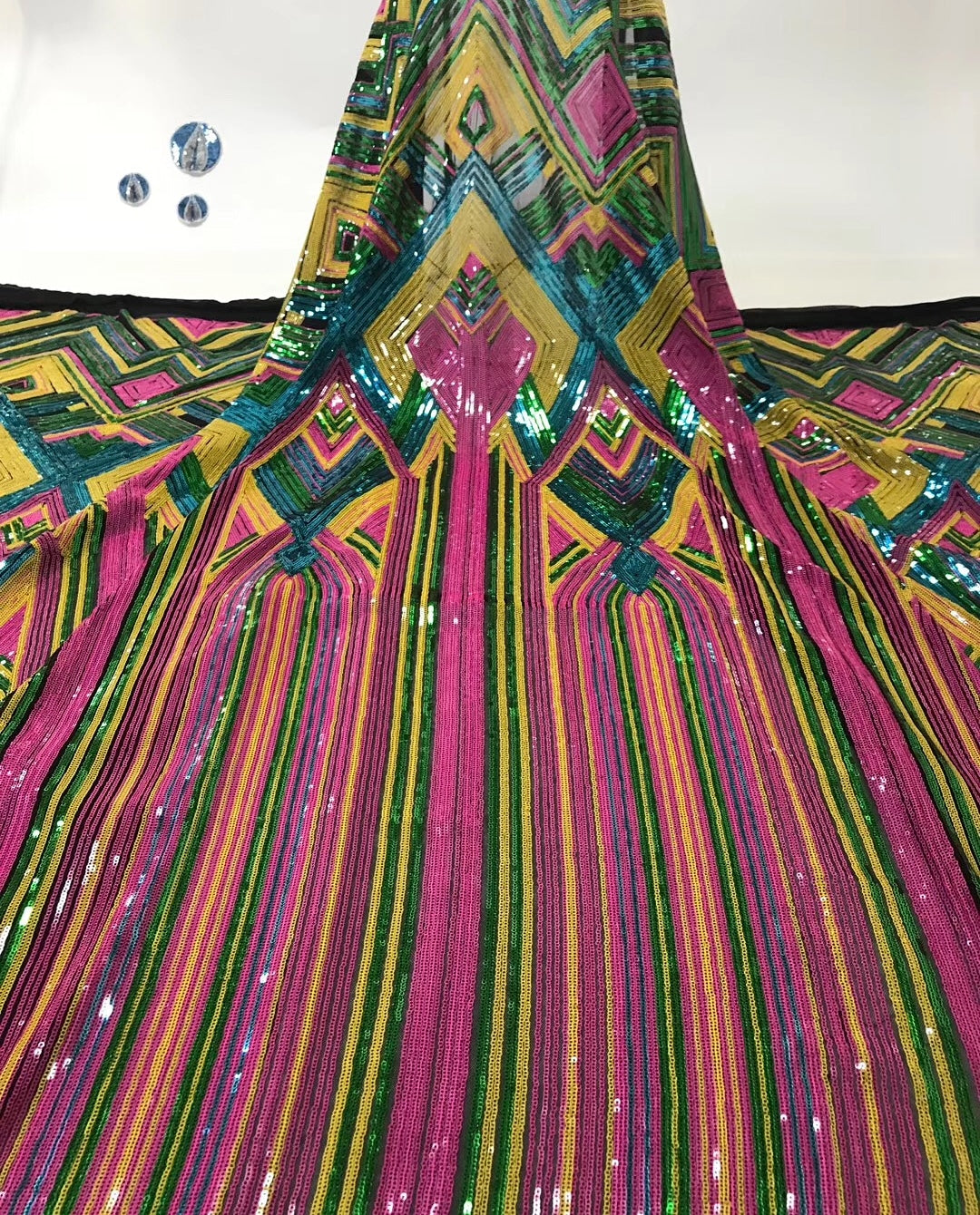 Toffee Sequin Fabric