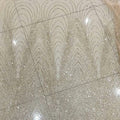 Gold Ripple Glitter Fabric