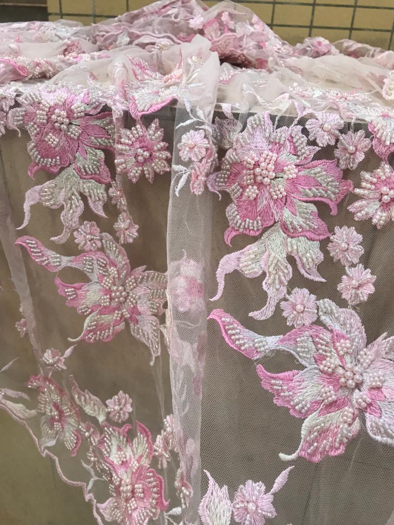 Jardin Beaded Fabric