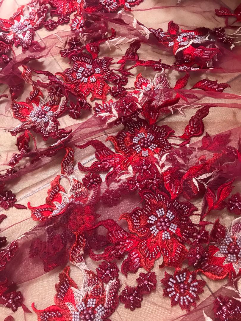 Jardin Beaded Fabric