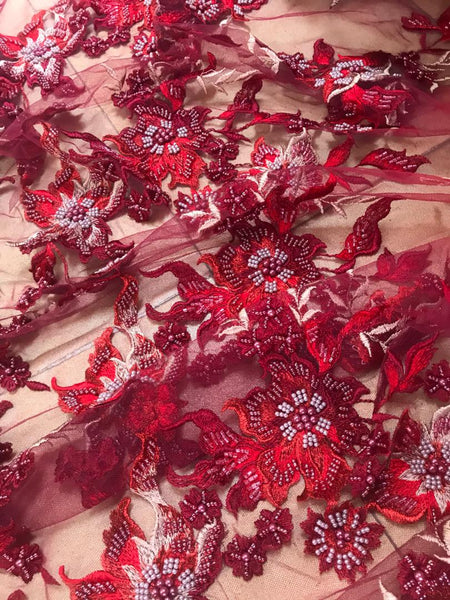 Jardin Beaded Fabric