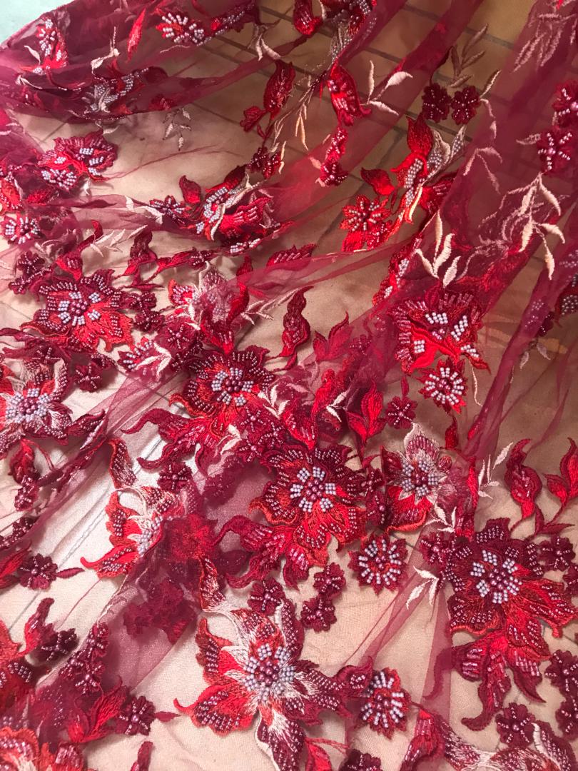 Jardin Beaded Fabric