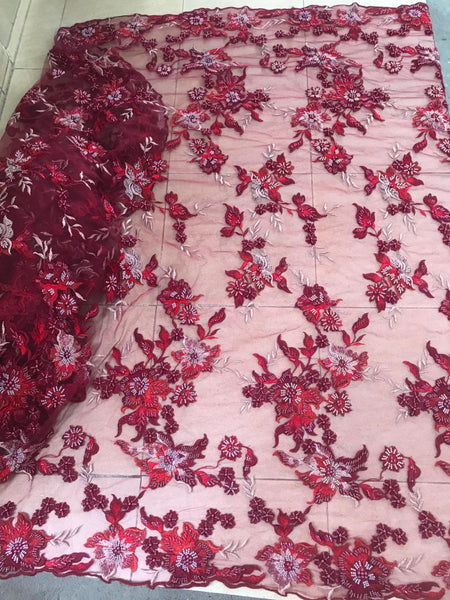 Jardin Beaded Fabric