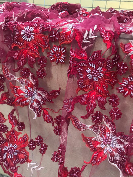 Jardin Beaded Fabric