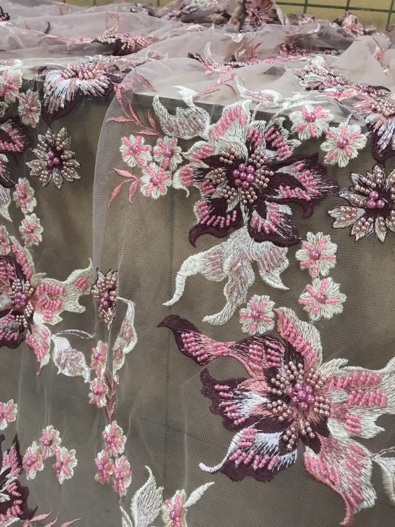 Jardin Beaded Fabric