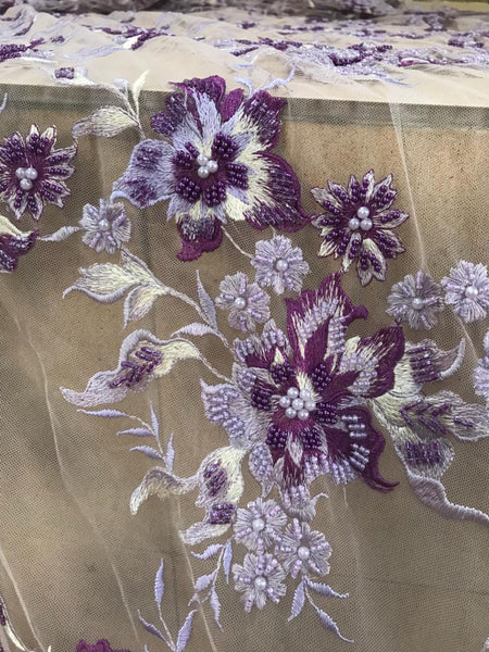 Jardin Beaded Fabric