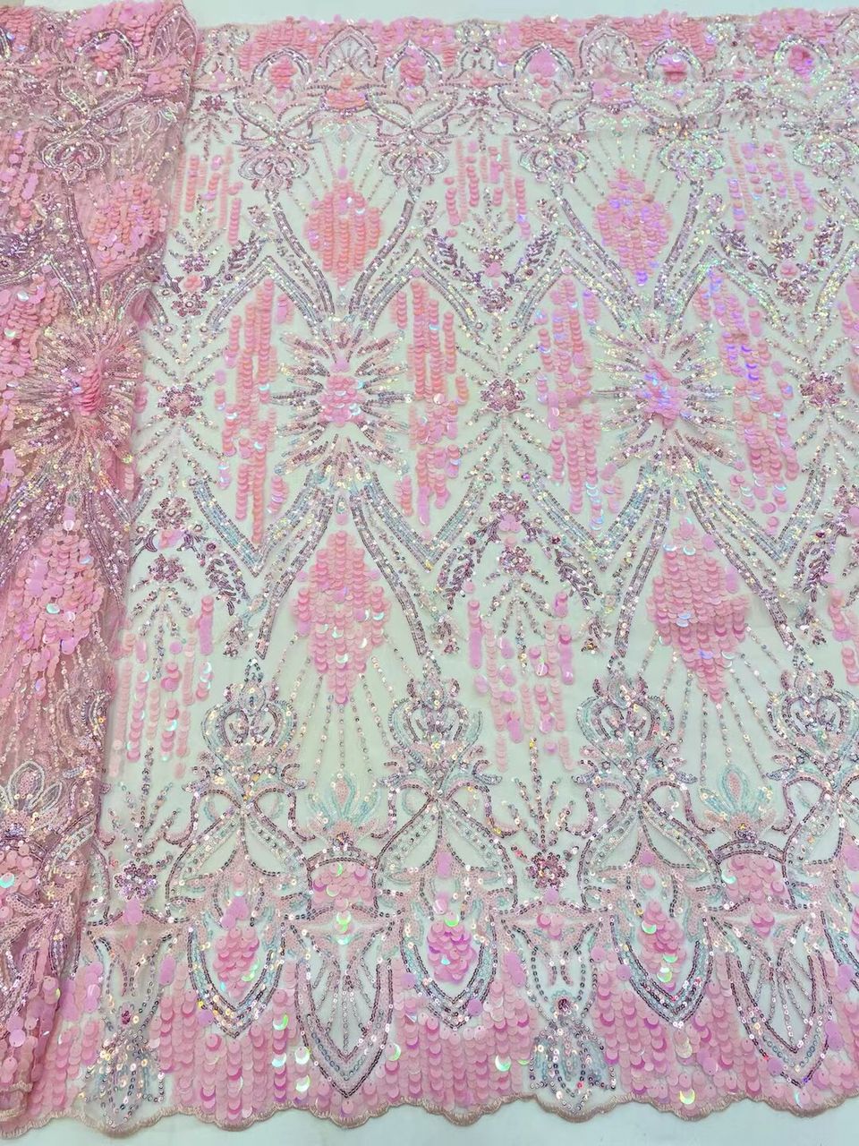 Sage Sequin Fabric