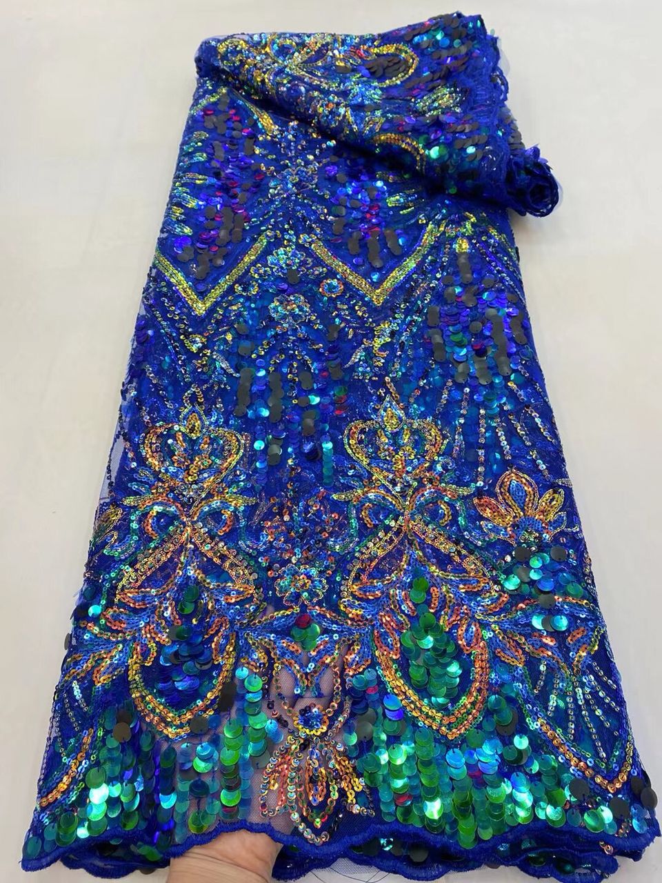Sage Sequin Fabric