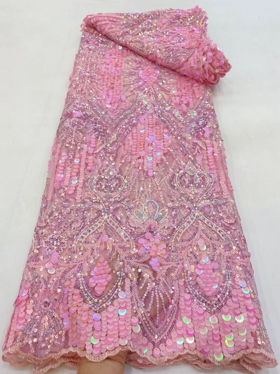 Sage Sequin Fabric