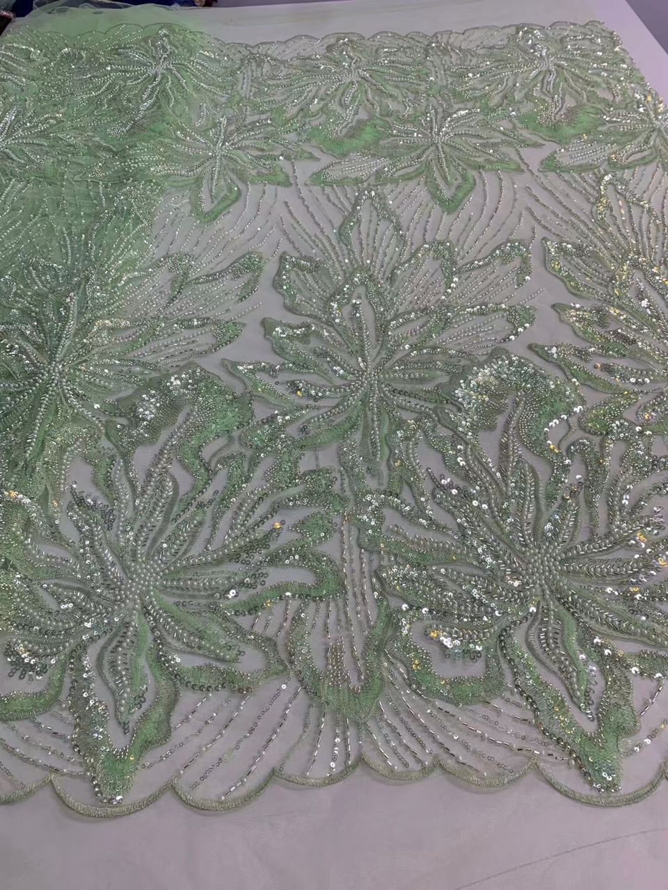 Surf Beaded  Fabric