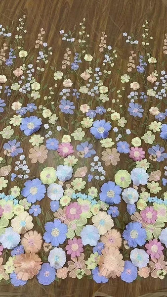 Carnation lace fabric