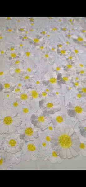 Carnation lace fabric