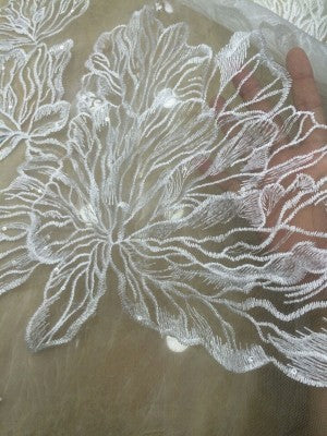 Art Nouveau Lace Fabric