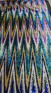 Java Sequin Fabric ( ocean)