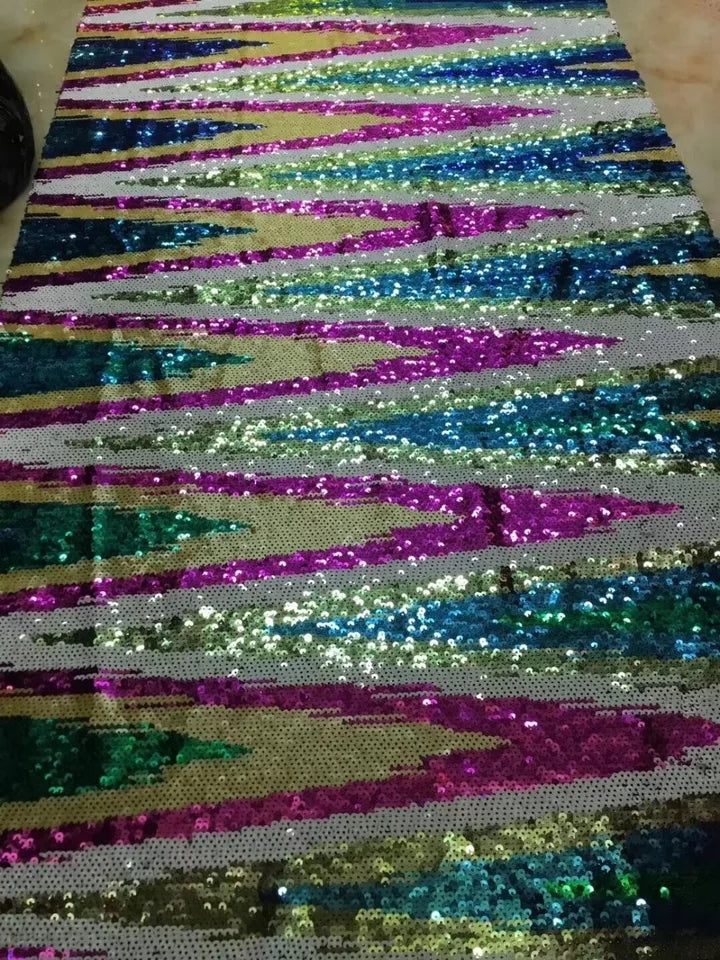Java Sequin Fabric ( ocean)