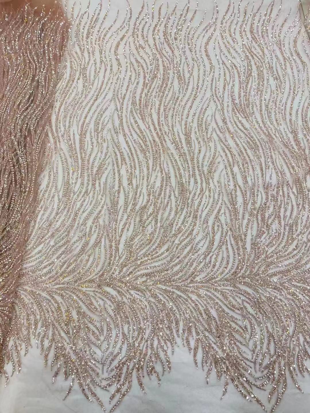 Carmine Lace Fabric