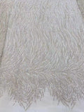 Carmine Lace Fabric
