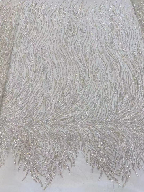 Carmine Lace Fabric